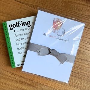 Golf Notepad & Book Combo Gift